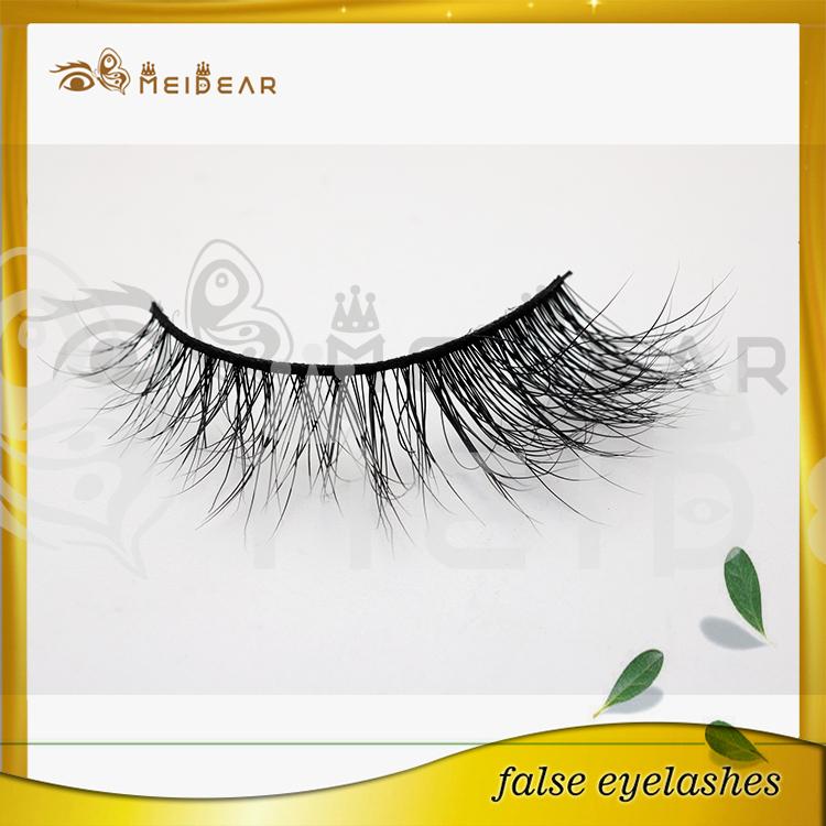 Factory supply private package lovely 3d real mink lashes 